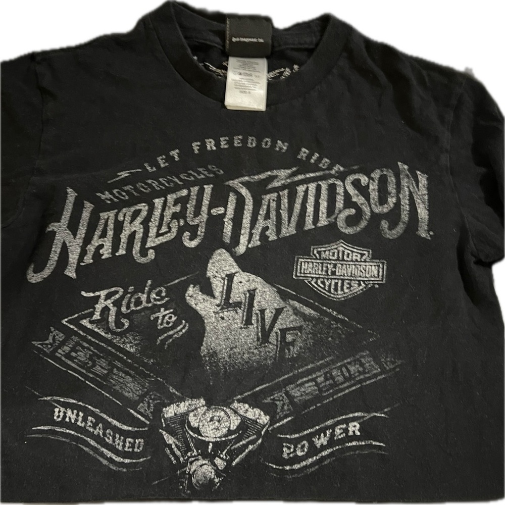 Harley-Davidson Black Ride to Live Tee